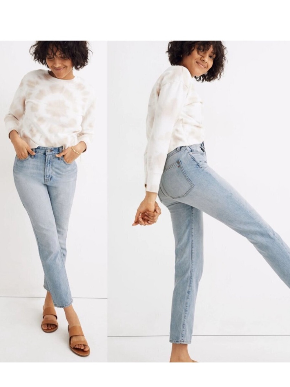 Madewell Light Wash Petite Curvy Perfect Vintage Jeans Straight Leg- 25P